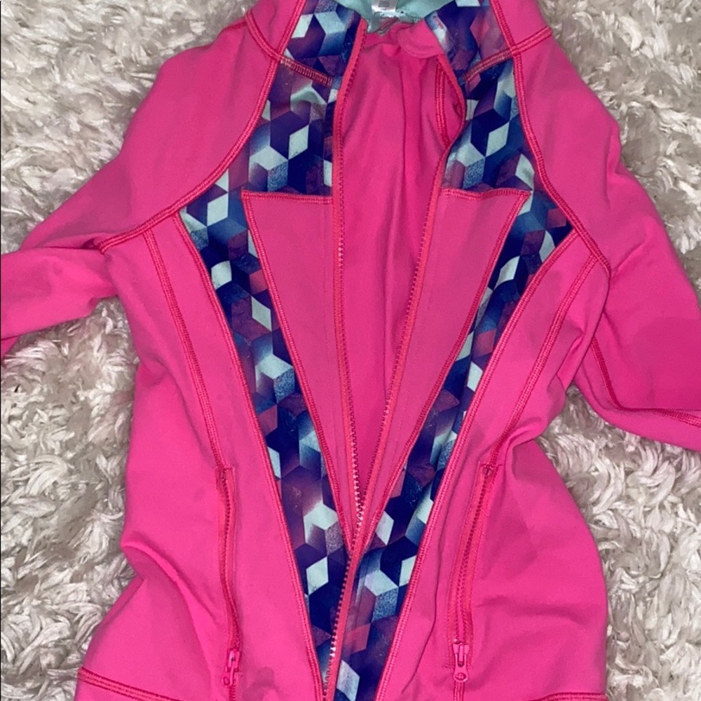 Ivivva hot pink sports jacket.
